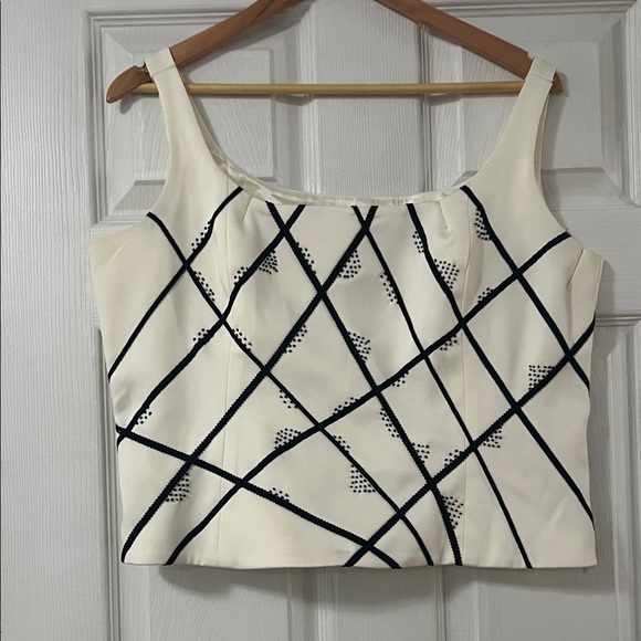 Sandra Darren Cream Women's Blazer and top set - Picture 5 of 8